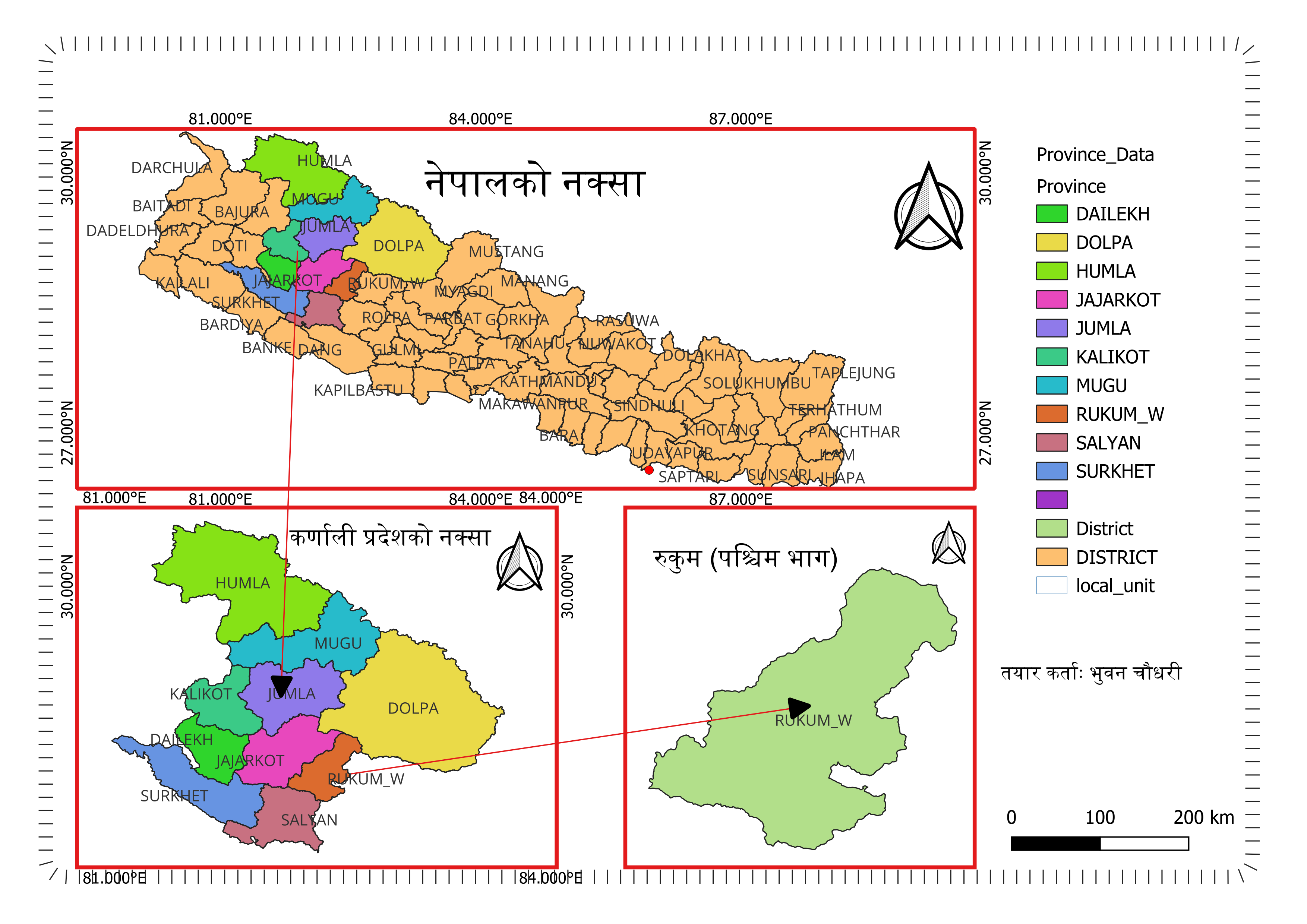 नेपालको नक्सा